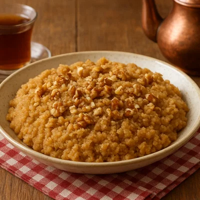 Grieß-Halva (Grieß- oder Mehlhalva nach türkischer Art)