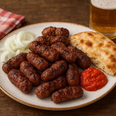 Sudžukice – kleine gegrillte Würstchen aus gemischtem Hackfleisch