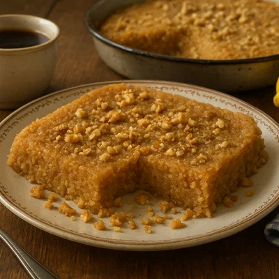 Hausgemachte Alva (domaća Halva aus Grieß oder Mehl)