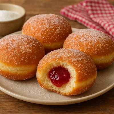 Krofne – Gefüllte Hefekrapfen