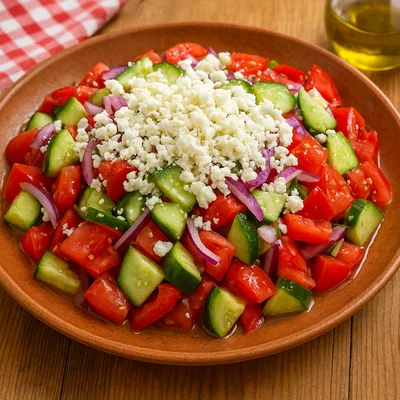 Shopska Salata (bulgarischer Schopska-Salat)
