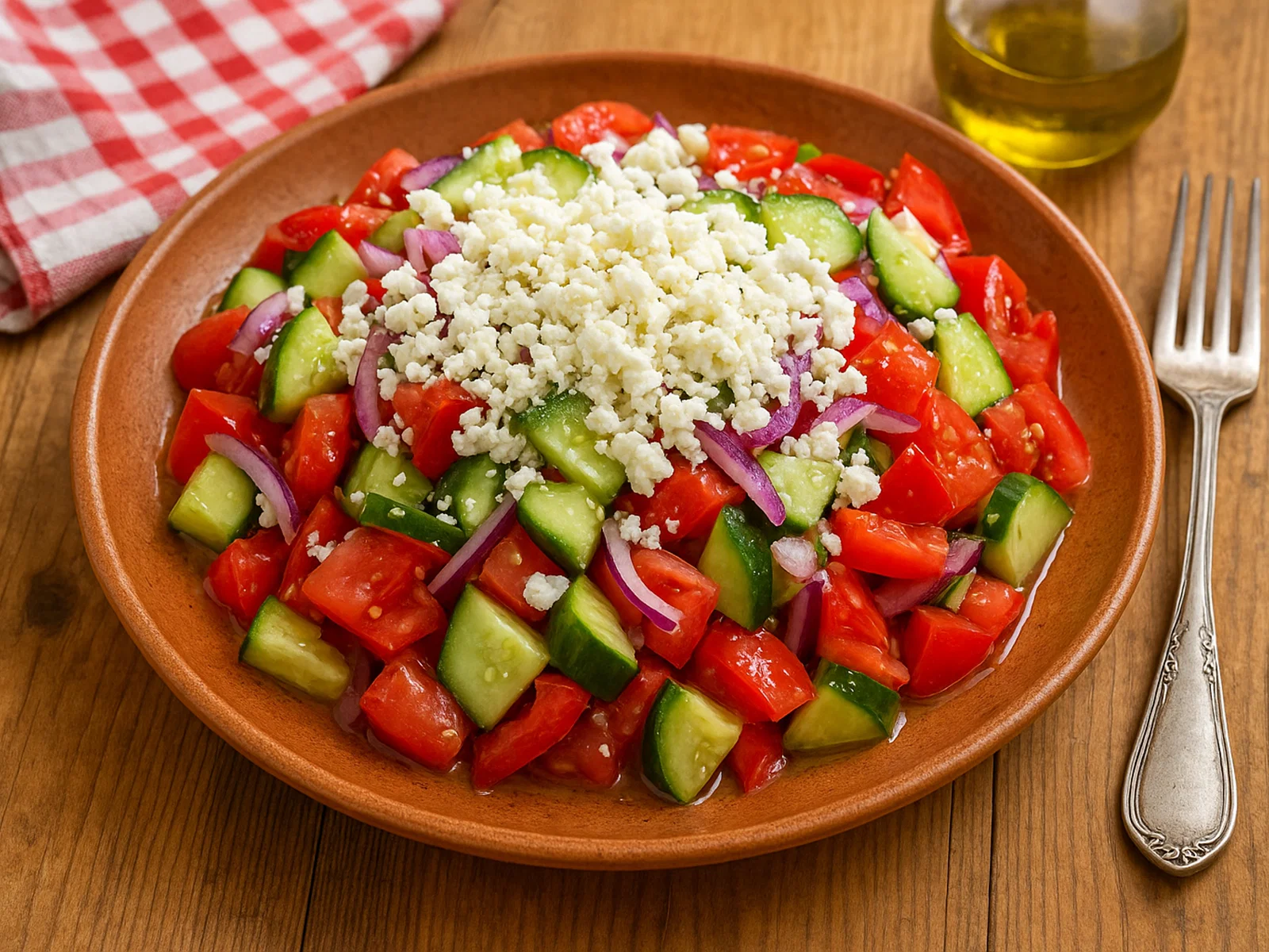 Shopska Salata (bulgarischer Schopska-Salat)