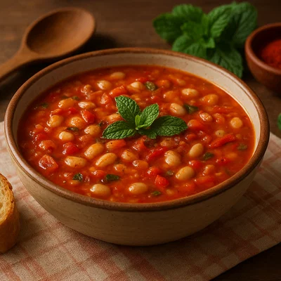 Bob Chorba – Bulgarische weiße Bohnensuppe mit Minze