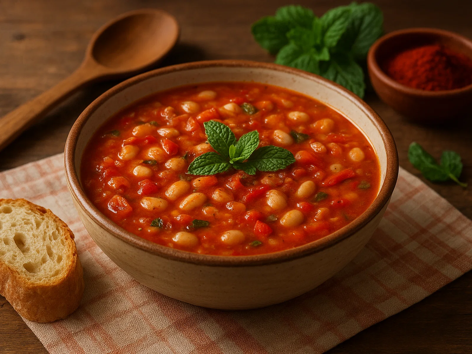 Bob Chorba – Bulgarische weiße Bohnensuppe mit Minze