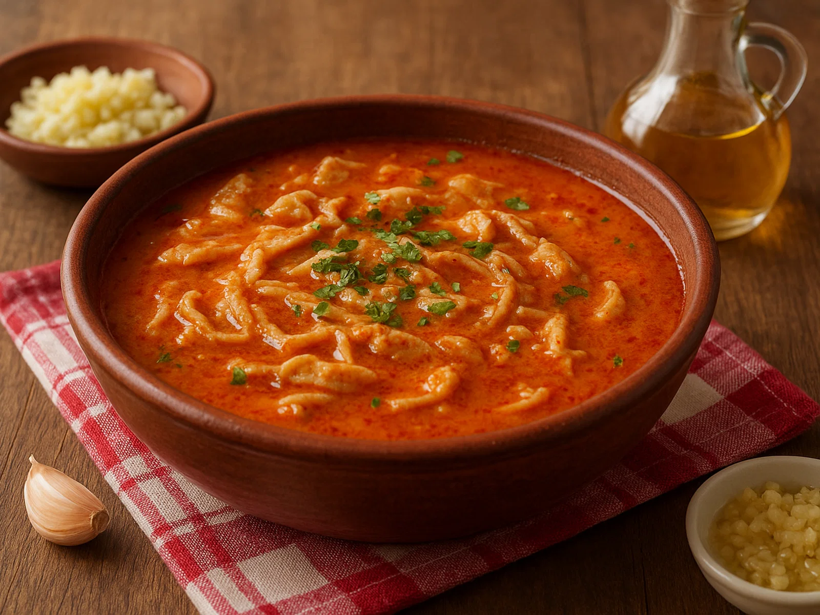 Shkembe Chorba – Bulgarische Kuttelsuppe mit Knoblauch und Essig