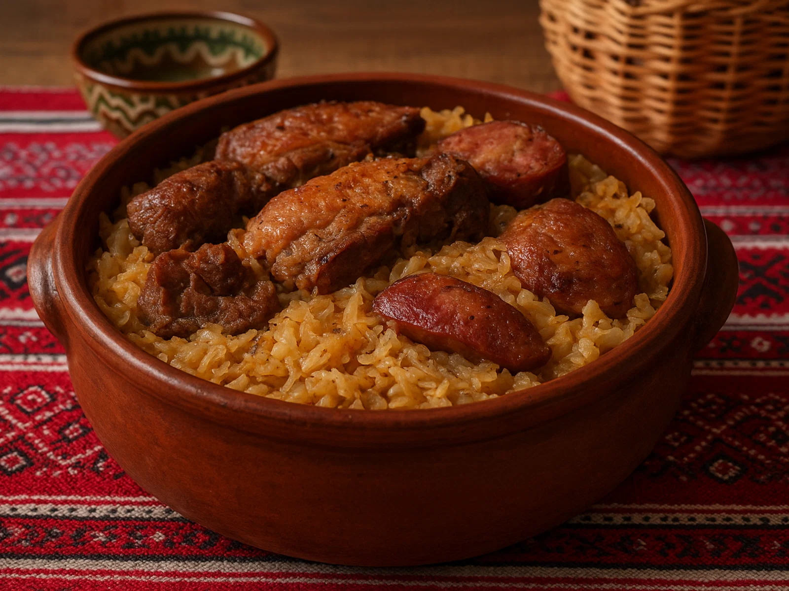 Kapama – Geschichteter Fleisch-Sauerkraut-Topf aus Bansko