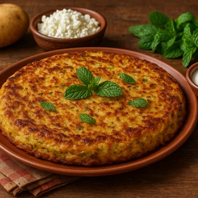 Patatnik – Gebackener Kartoffelfladen aus den Rhodopen