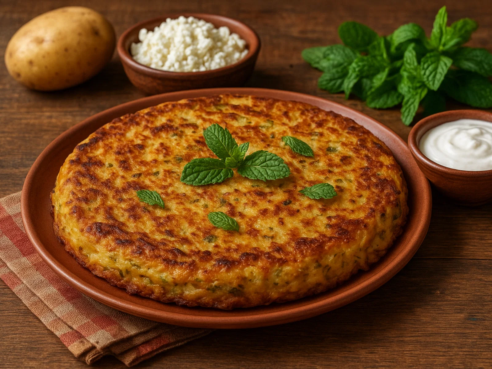 Patatnik – Gebackener Kartoffelfladen aus den Rhodopen