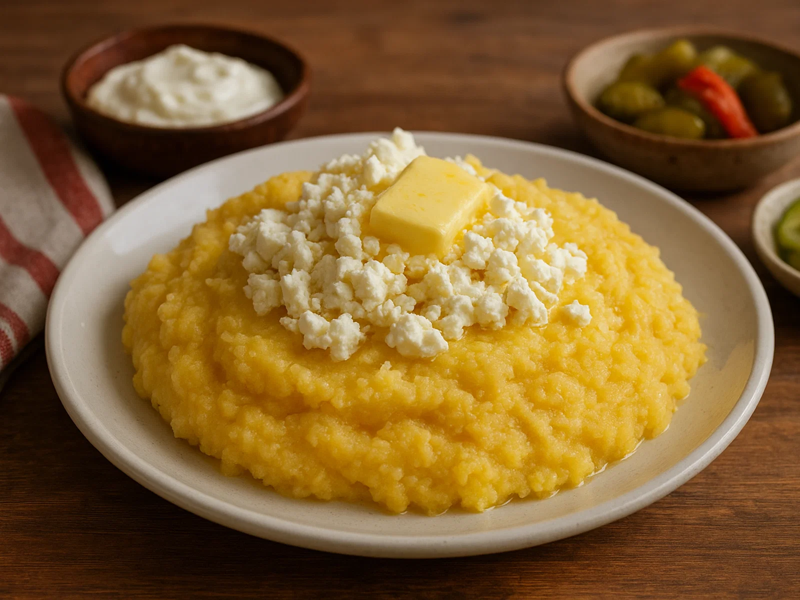 Kachamak – Balkan-Maisbrei mit Sirene und Butter