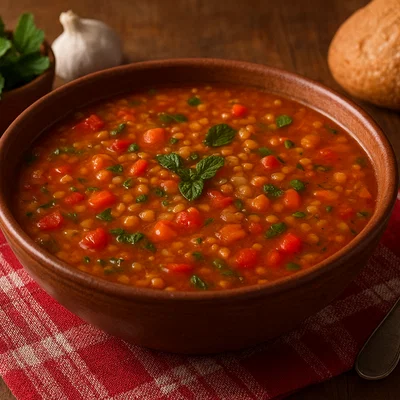Leshta Chorba – Bulgarische Linsensuppe mit Minze