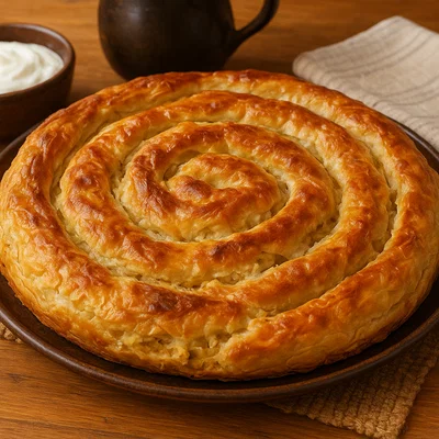 Zelnik – Mazedonische Blätterteig-Pita mit Käse und Kraut