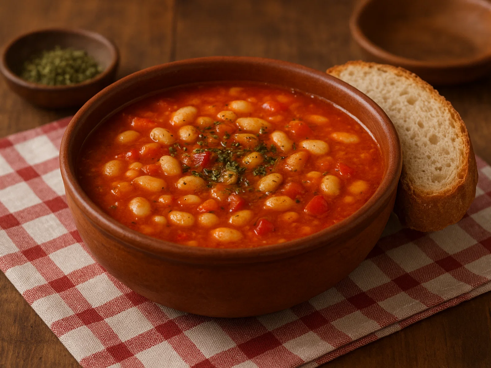 Bob Chorba mit Chubritsa (Bulgarische Bohnensuppe)