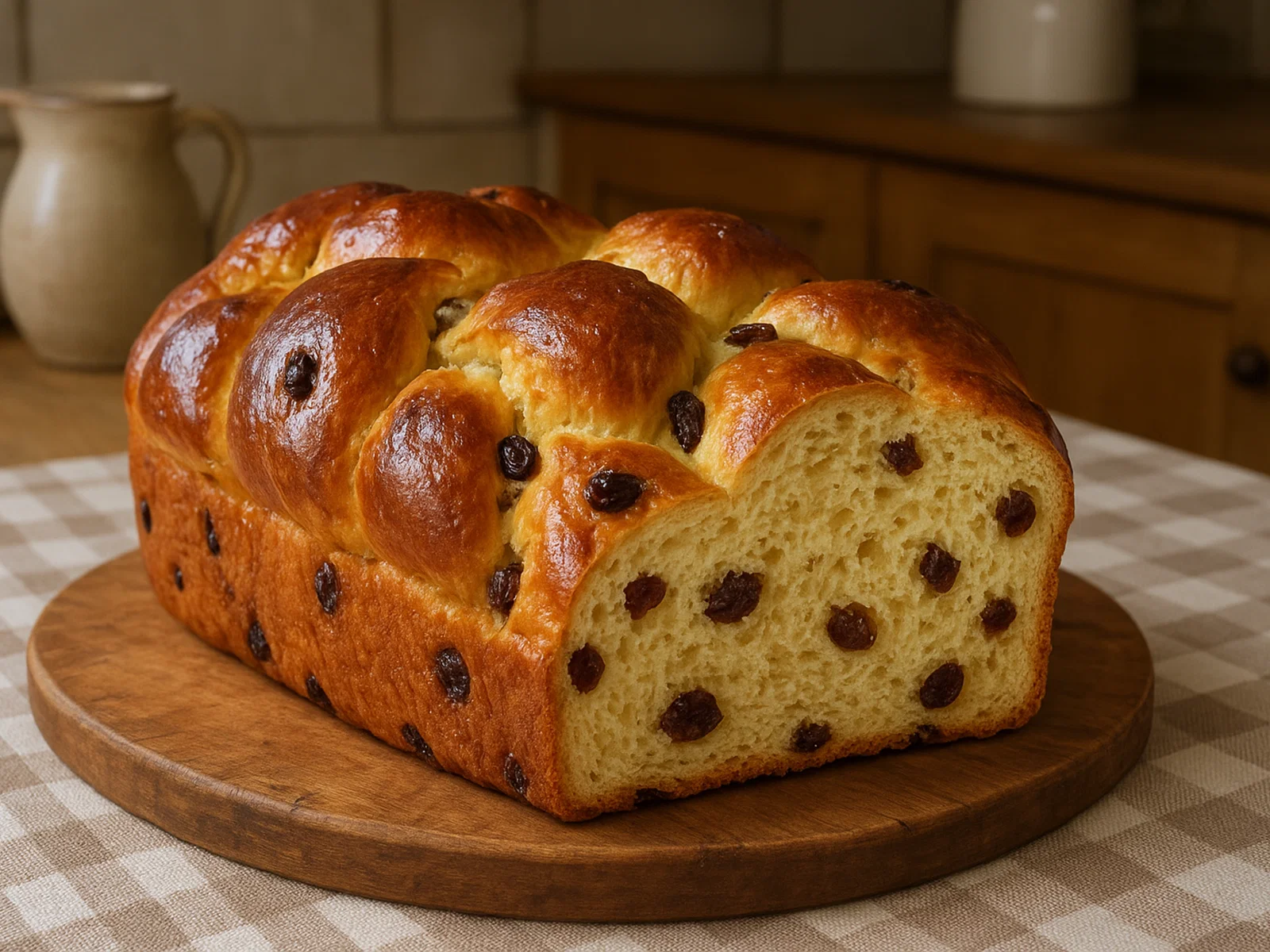 Kozunak – bulgarisches Oster-Hefebrot mit Rosinen
