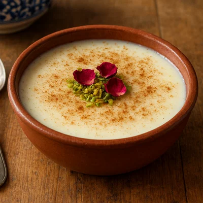 Malebi – Milkpudding mit Reismehl und Rosenwasser
