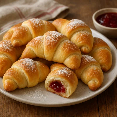 Kifli mit Marmeladenfüllung