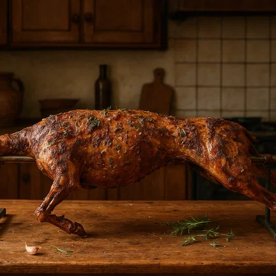 Cheverme Agne – Ganzes Lamm am Spieß