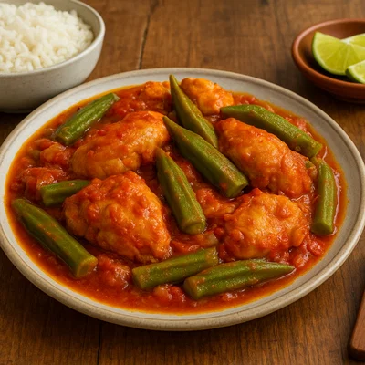 Frango com Quiabo – brasilianisches Hühnchen mit Okra