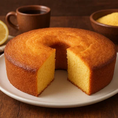 Brasilianischer Bolo de Fubá (Maismehlkuchen)