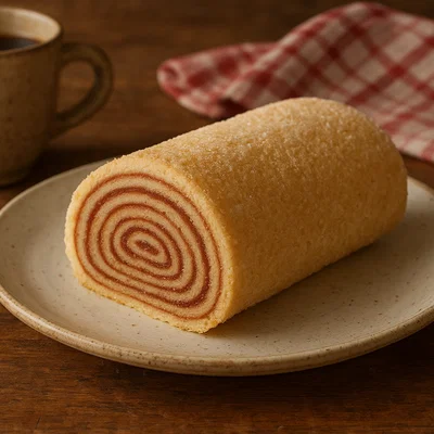 Bolo de rolo – brasilianische Biskuitrolle mit Guavenpaste