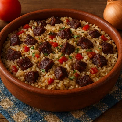 Maria-Isabel – Reis mit Trockenfleisch aus Piauí