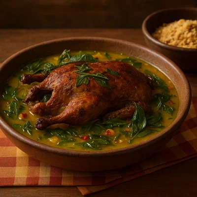 Pato no Tucupi – Ente in Tucupi-Sud mit Jambu-Blättern