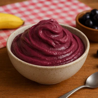 Sorvete de Açaí – Brasilianisches Açaí-Eis