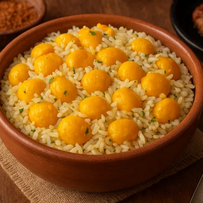 Arroz com Pequi – Brasilianischer Reis mit Pequi-Frucht