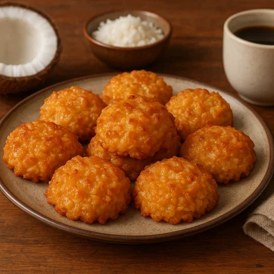 Brasilianische Cocada (Kokos-Süßigkeit)
