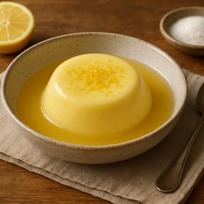 Ambrosia – Gestockte Milch-Eier-Creme in Zitronen-Zuckersirup