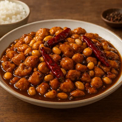 Gong Bao Ji Ding (Kung Pao Hühnchen mit Erdnüssen)