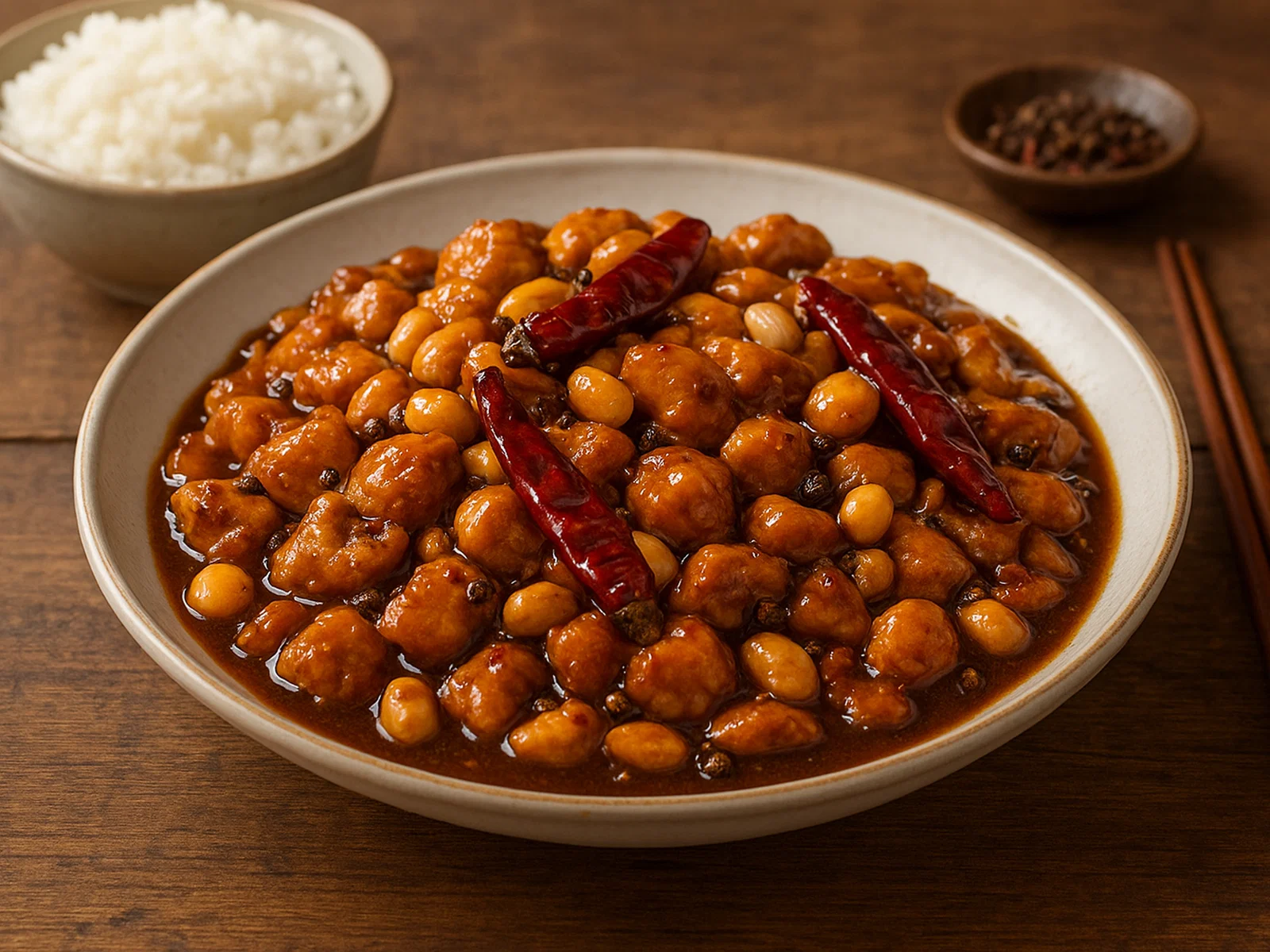 Gong Bao Ji Ding (Kung Pao Hühnchen mit Erdnüssen)