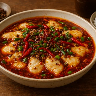 Shuizhu Yu – In Chiliöl pochierter Fisch nach Sichuan-Art
