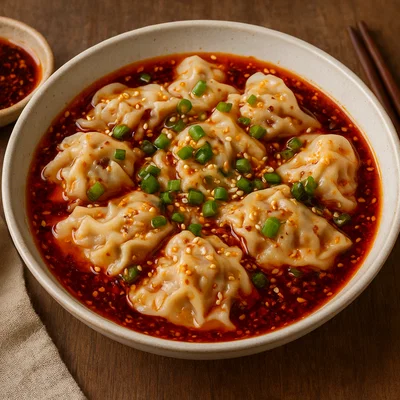 Hong You Chao Shou – Wontons in Chiliöl