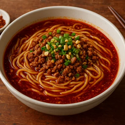 Chongqing Xiaomian – scharfe Chongqing-Nudeln mit Gewürzöl