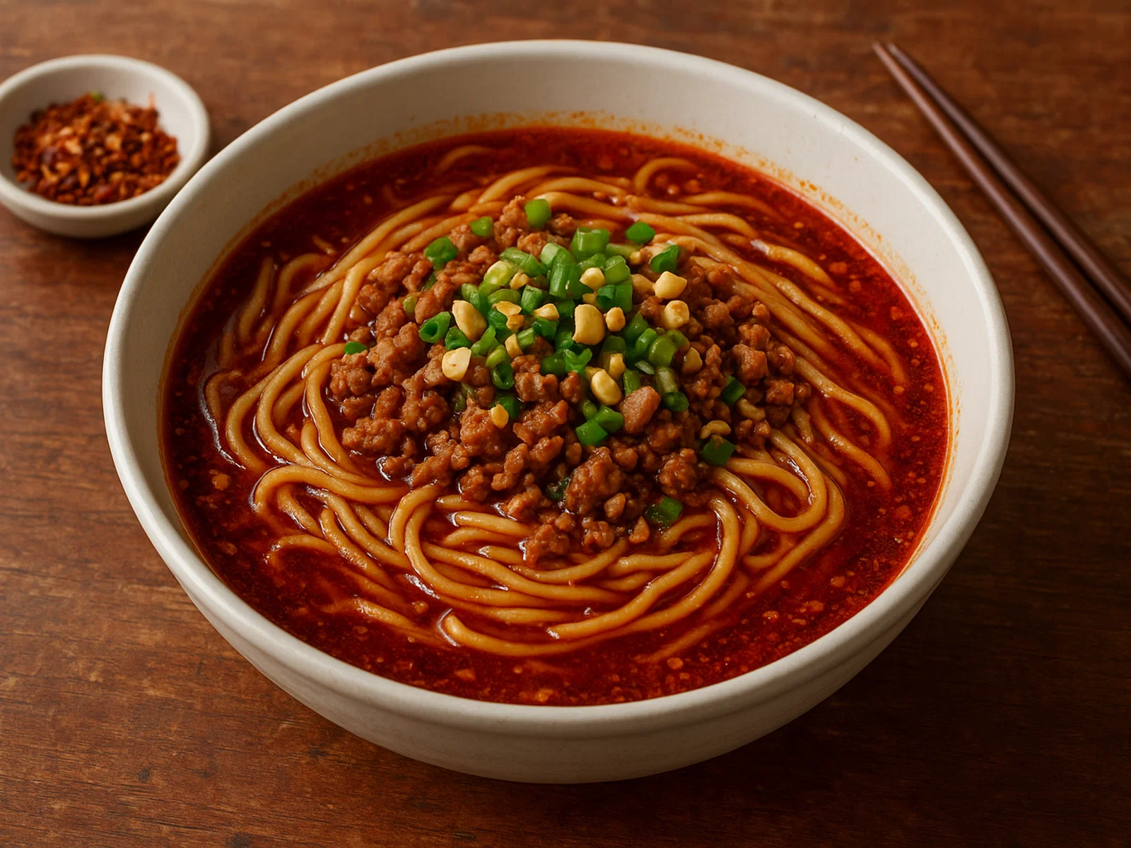 Chongqing Xiaomian – scharfe Chongqing-Nudeln mit Gewürzöl