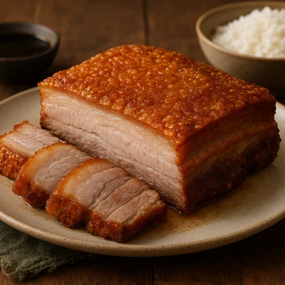 Siu Yuk – Knusprig gebratener chinesischer Schweinebauch