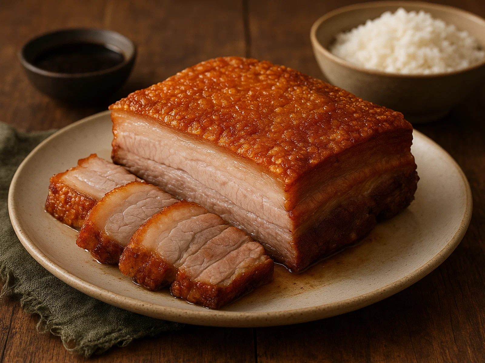 Siu Yuk – Knusprig gebratener chinesischer Schweinebauch
