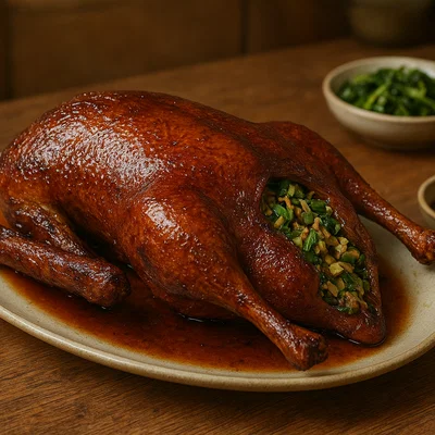 Kantonesische knusprige Gans (Roast Goose)