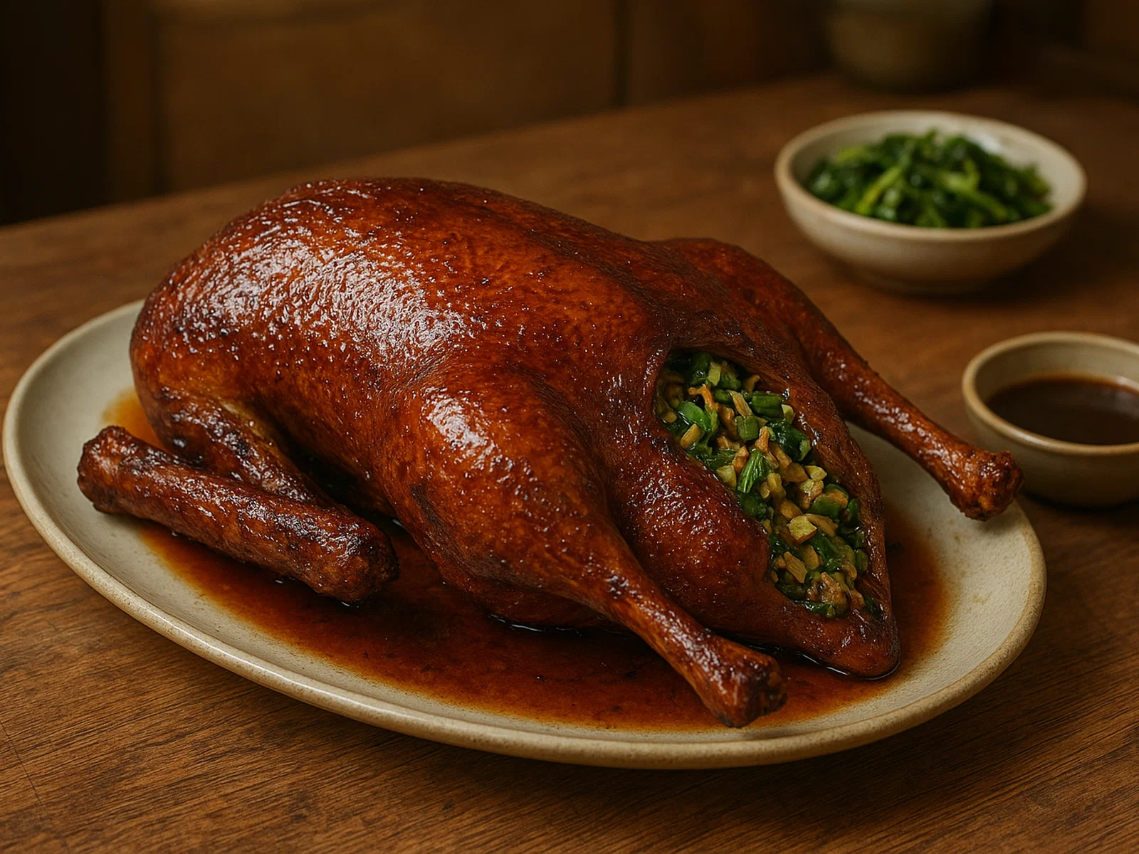 Kantonesische knusprige Gans (Roast Goose)