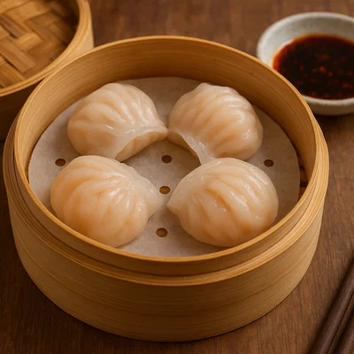 Har Gow – gedämpfte Garnelen-Teigtaschen