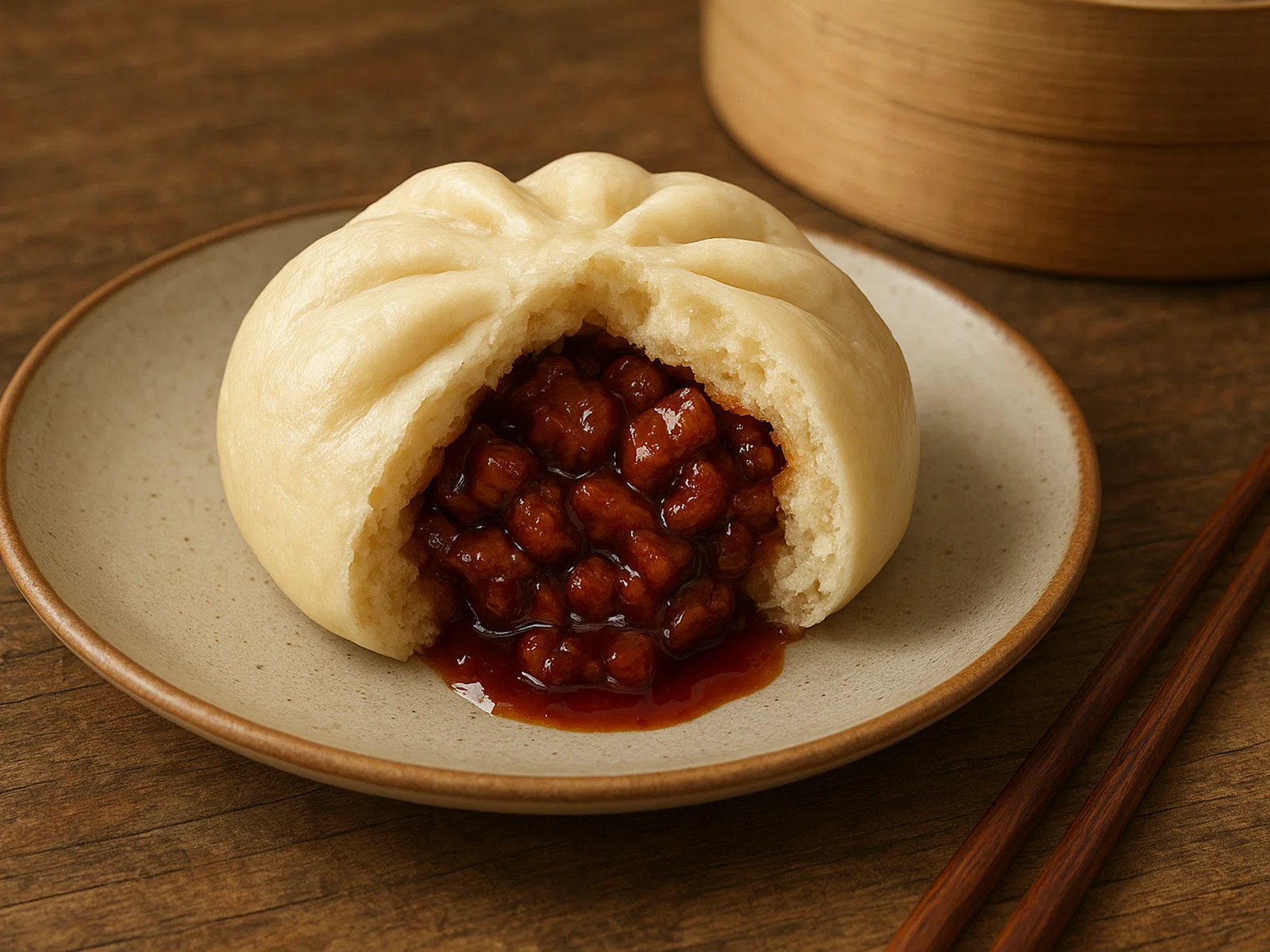 Char Siu Bao – Gedämpfte Hefebrötchen mit BBQ-Schweinefüllung