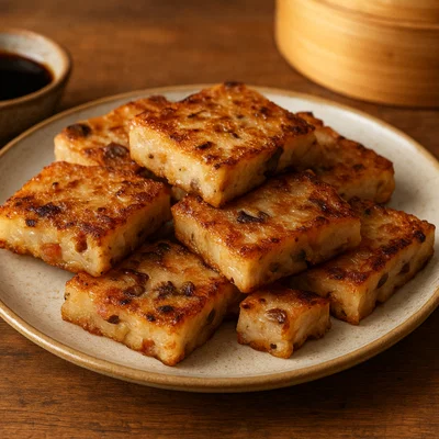 Lo Bak Go – Gebratener Rettichkuchen (Dim-Sum-Stil)
