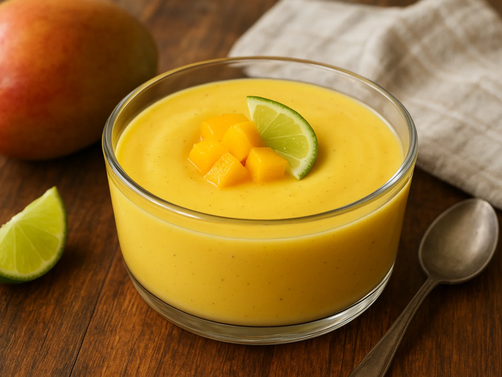 Cremiger Mango-Pudding