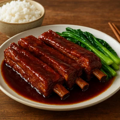 Wuxi Pai Gu – Süßlich geschmorte Schweinerippchen