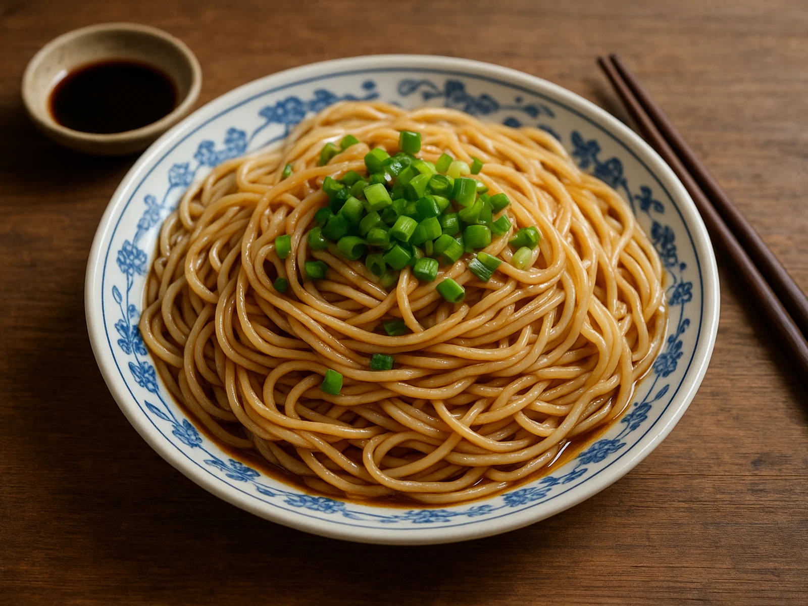 Cong You Ban Mian – Chinesische Nudeln mit Frühlingszwiebelöl