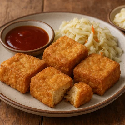Frittierter Chou Doufu (Stinkender Tofu)