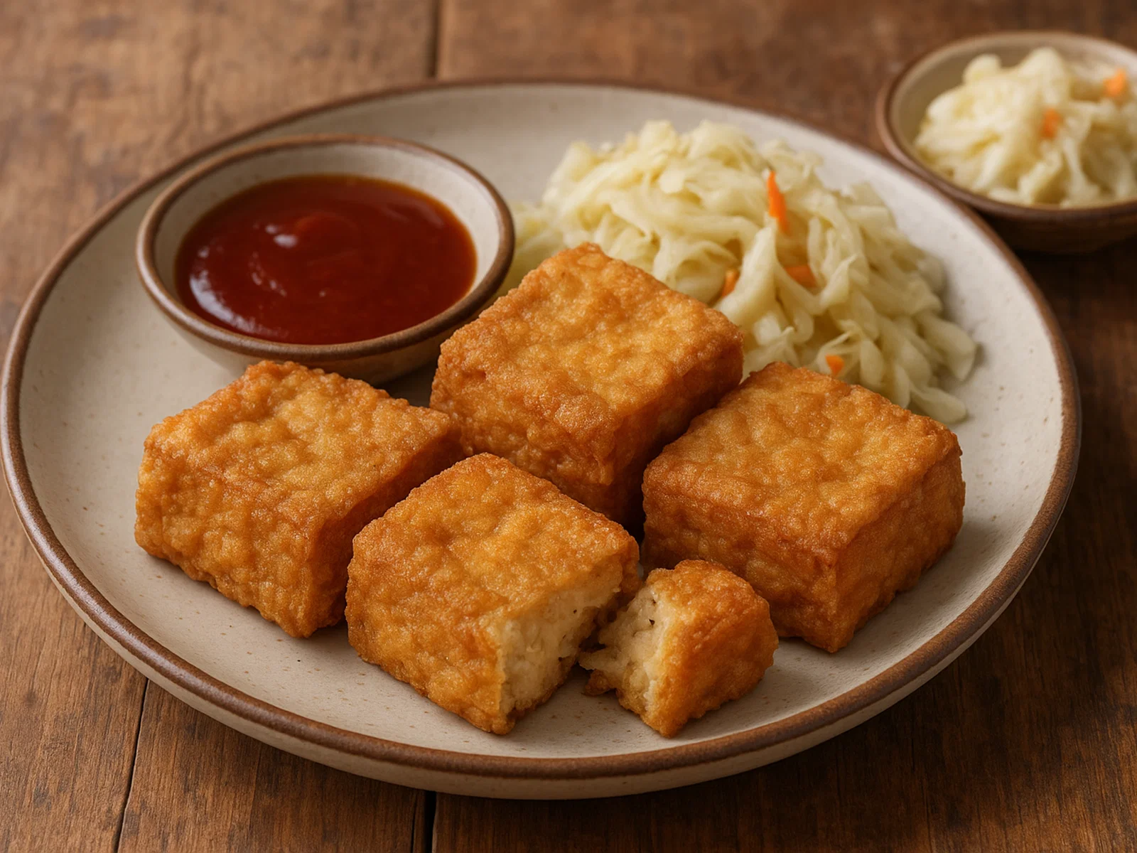 Frittierter Chou Doufu (Stinkender Tofu)