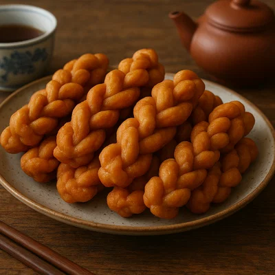 Tianjin Mahua – knusprige chinesische Teigzöpfe