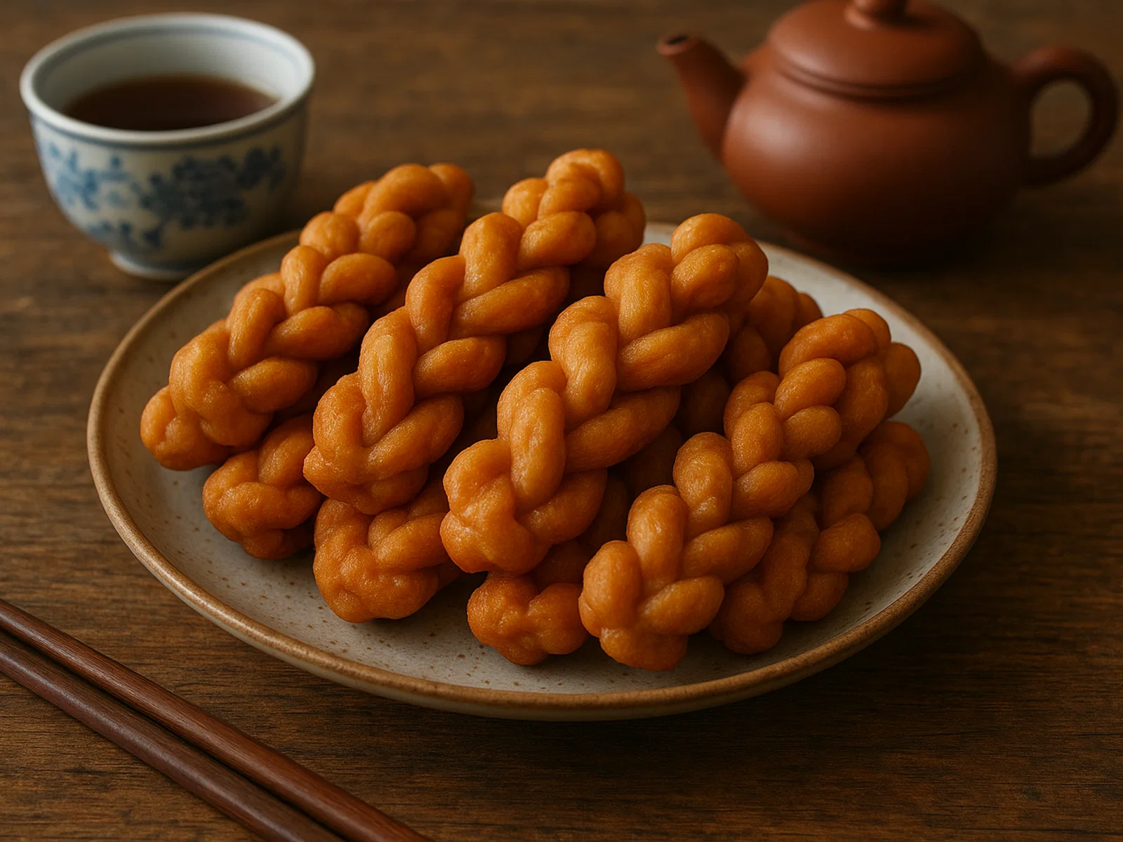 Tianjin Mahua – knusprige chinesische Teigzöpfe