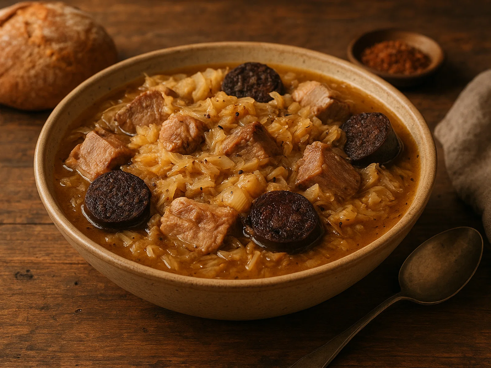 Sha Zhu Cai – Deftiger Eintopf mit Sauerkraut, Schweinefleisch und Blutwurst